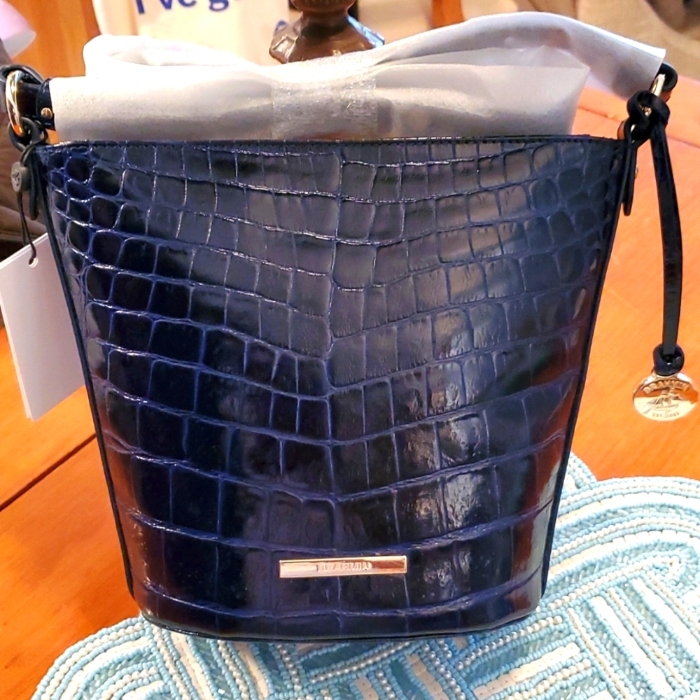 CUTE BLUEBONNET VEIL MINI QUINN BRAHMIN CROSSBODY $315 Retail NWT👜